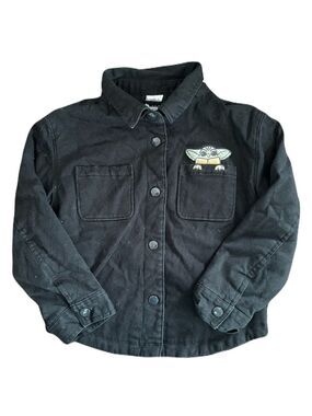 Star Wars Yoda‎ Black Quilted Jacket